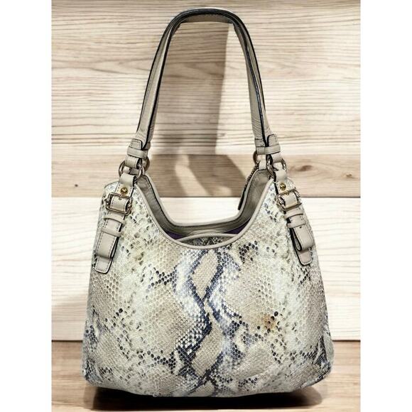 Coach 18929 Madison Maggie Limited Edition Python Shoulder Bag - Picture 2 of 10